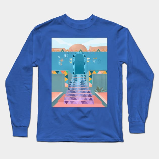 Egypt, Nubian village Long Sleeve T-Shirt by Petras